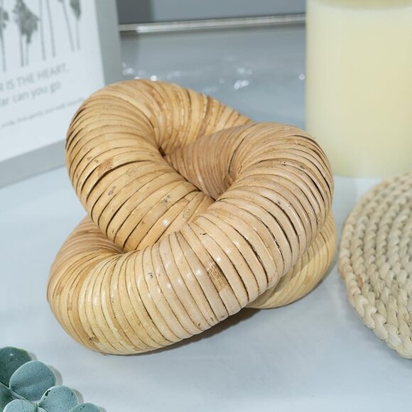 NEW 2 Pieces Hand Woven Table Decor - Picture 6 of 8